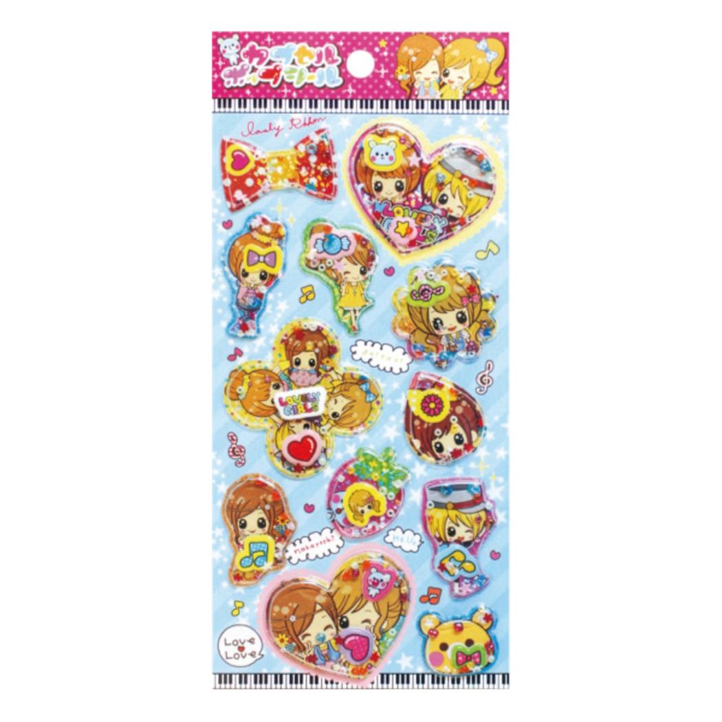 シールシート カプセルポップシール ガールズ 尾上萬 スマホデコ デコシール グッズ メール便可 シネマコレクション