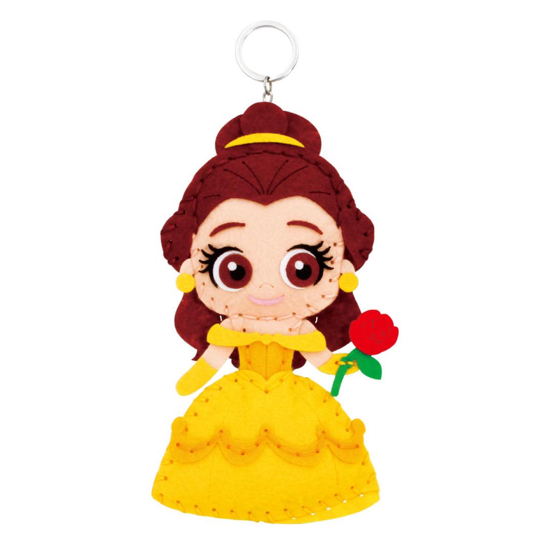 美女と野獣 手芸用品 はじめてのソーイングキット キーホルダーシリーズ ベル ディズニープリンセス 尾上萬 ハンドメイド 裁縫 キャラクター グッズ メール便可 シネマコレクション