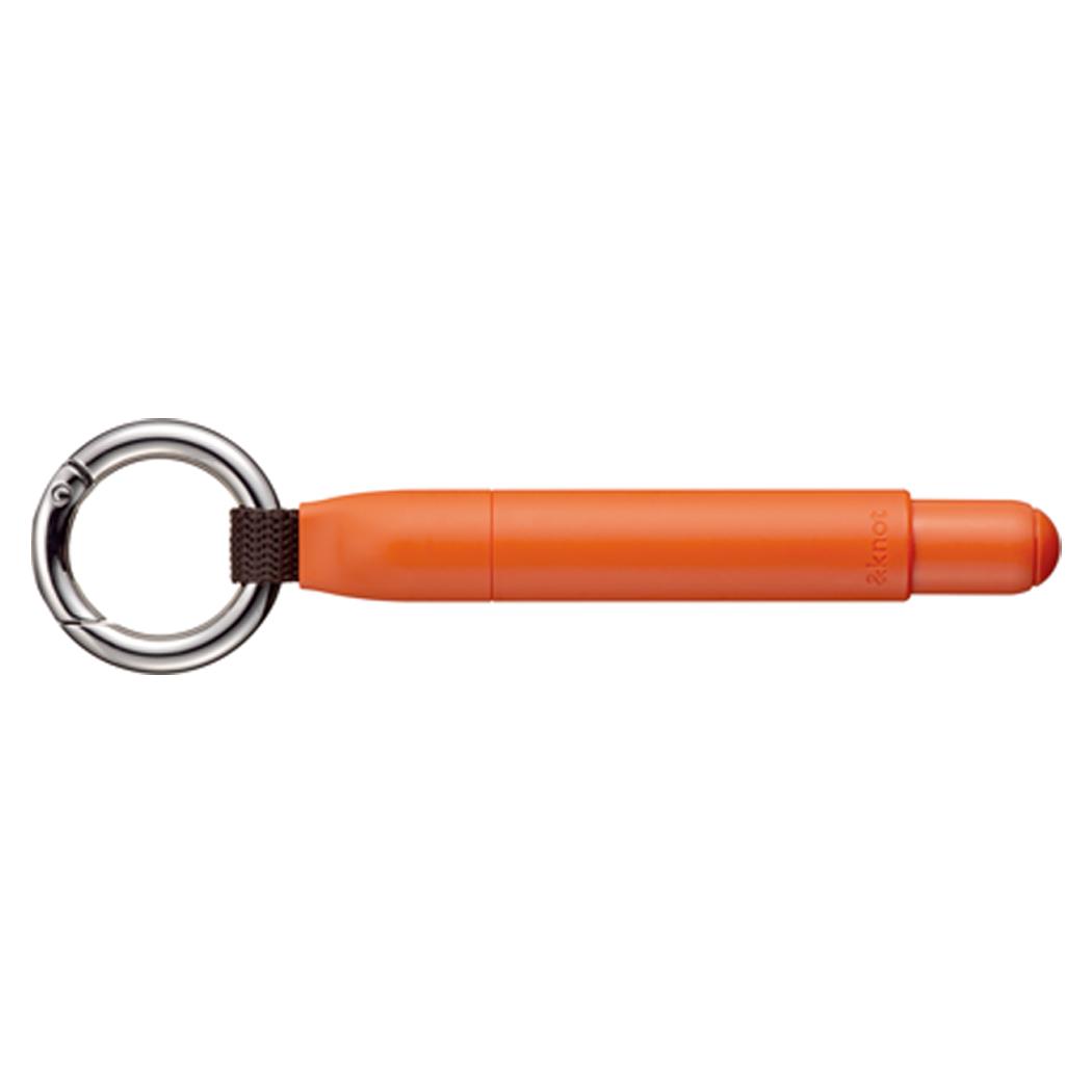 &knot ボールペン カラビナ付きボールペン ジェットストリームインサイド 0.5mm ランタンオレンジ 三菱鉛筆