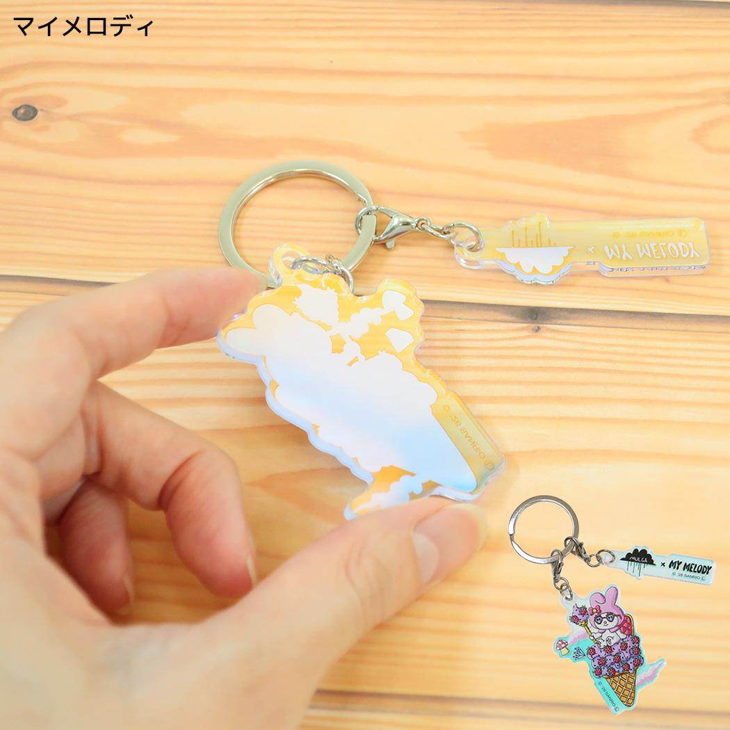 モルガxサンリオキャラクターズ キーリング 2連アクリルキーホルダー マイメロディ Sanrio マリモクラフト