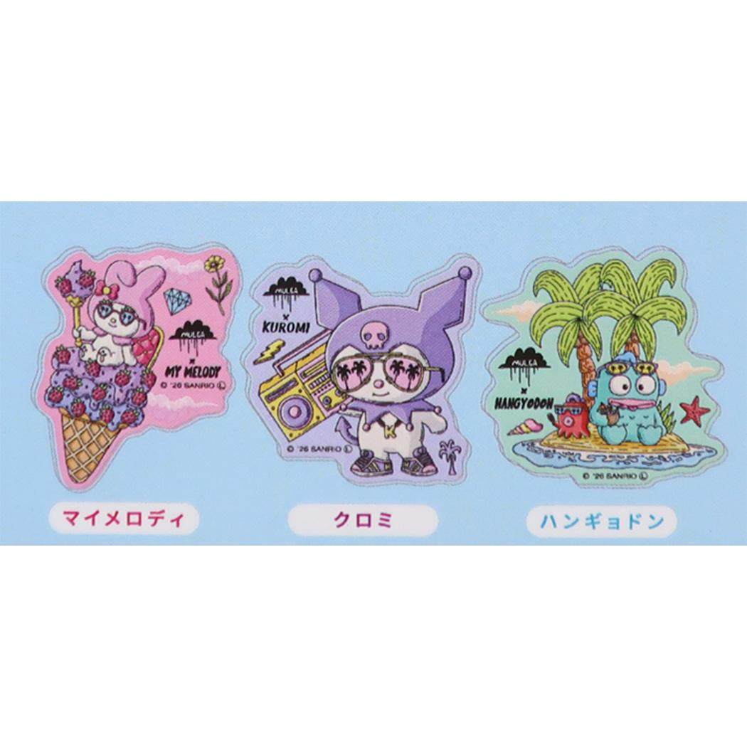 モルガxサンリオキャラクターズ ダイカットシール シークレットコレクション アクリルステッカー 全7種 BOX 7個入セット Sanrio マリモクラフト