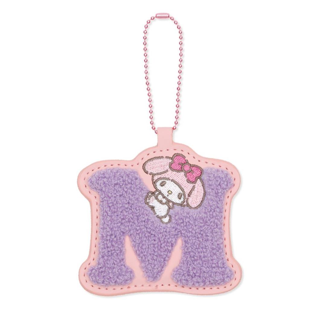 マイメロディ キーチェーン イニシャルホルダー 相良刺繍 M サンリオ エムプラン プチギフト キャラクター グッズ メール便可 シネマコレクション