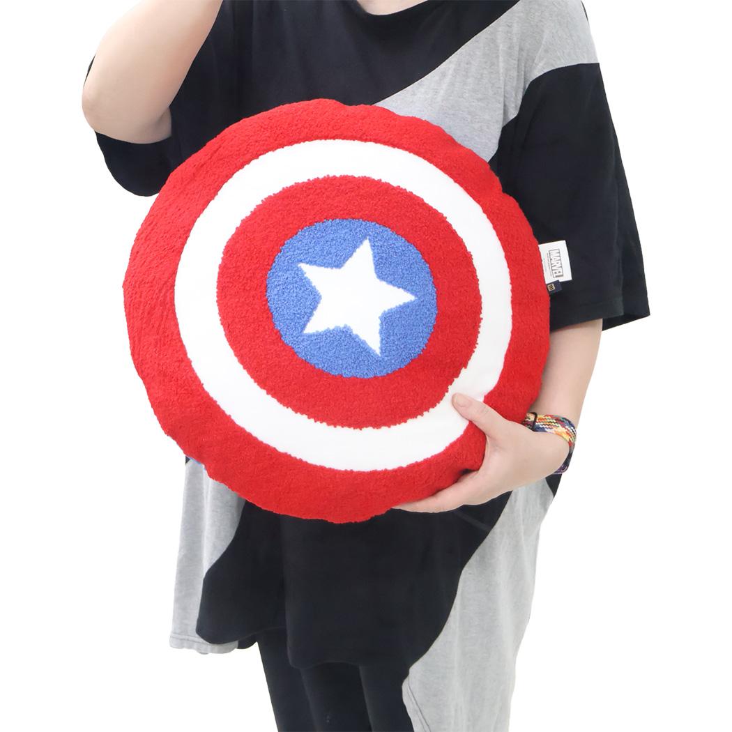 キャプテン アメリカ クッション ダイカットクッション シールドクッション サガラ MARVEL