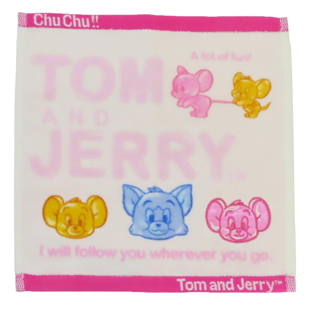 トムとジェリー ミニタオル シャーリングハンカチタオル キャンディーチュチュ ワーナーブラザース 丸眞 汗拭きタオル キャラクター グッズ メール便可 シネマコレクション