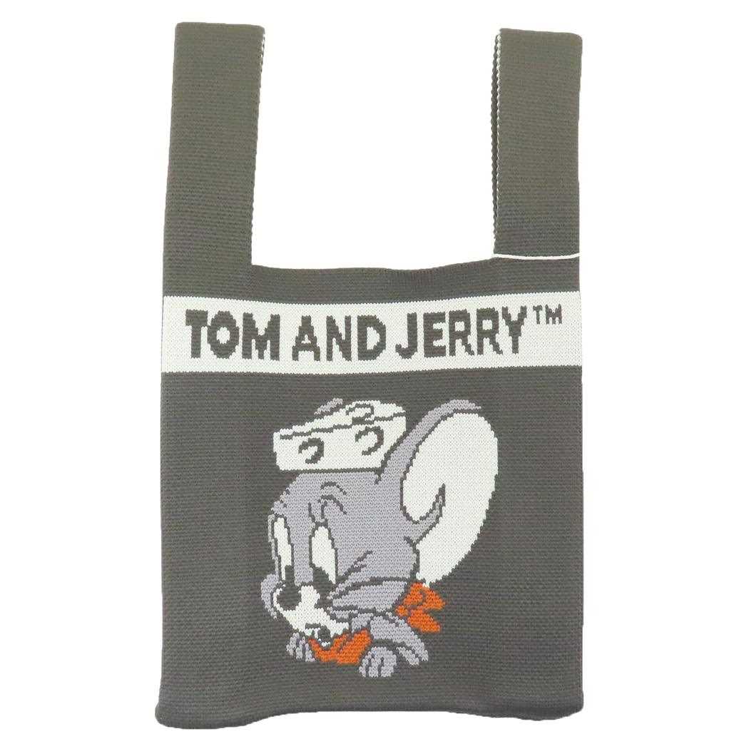 トムとジェリー トートバッグ ニットバッグ ダイナーグリーン ワーナーブラザース 丸眞 ミニトート 手提げかばん キャラクター グッズ メール便可 シネマコレクション