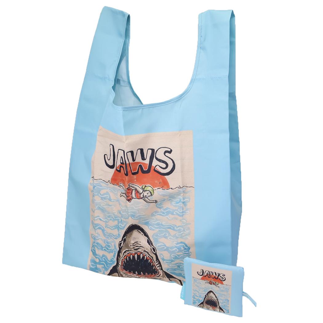 ジョーズ ショッピングバッグ エコバッグ ウォーターカラーシャーク 丸眞 お買い物かばん 映画キャラクター グッズ メール便可 シネマコレクション