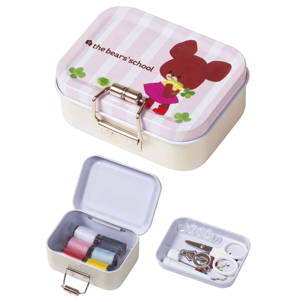 くまのがっこう 手芸用品 ソーイングキット ミニブリキ缶 ミササ 裁縫セット 絵本キャラクター グッズ シネマコレクション