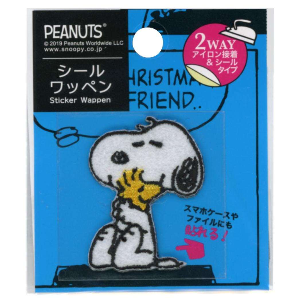 スヌーピー 手芸用品 シールワッペン ハグ ピーナッツ ミササ シール接着 アイロン接着 キャラクター グッズ メール便可 シネマコレクション