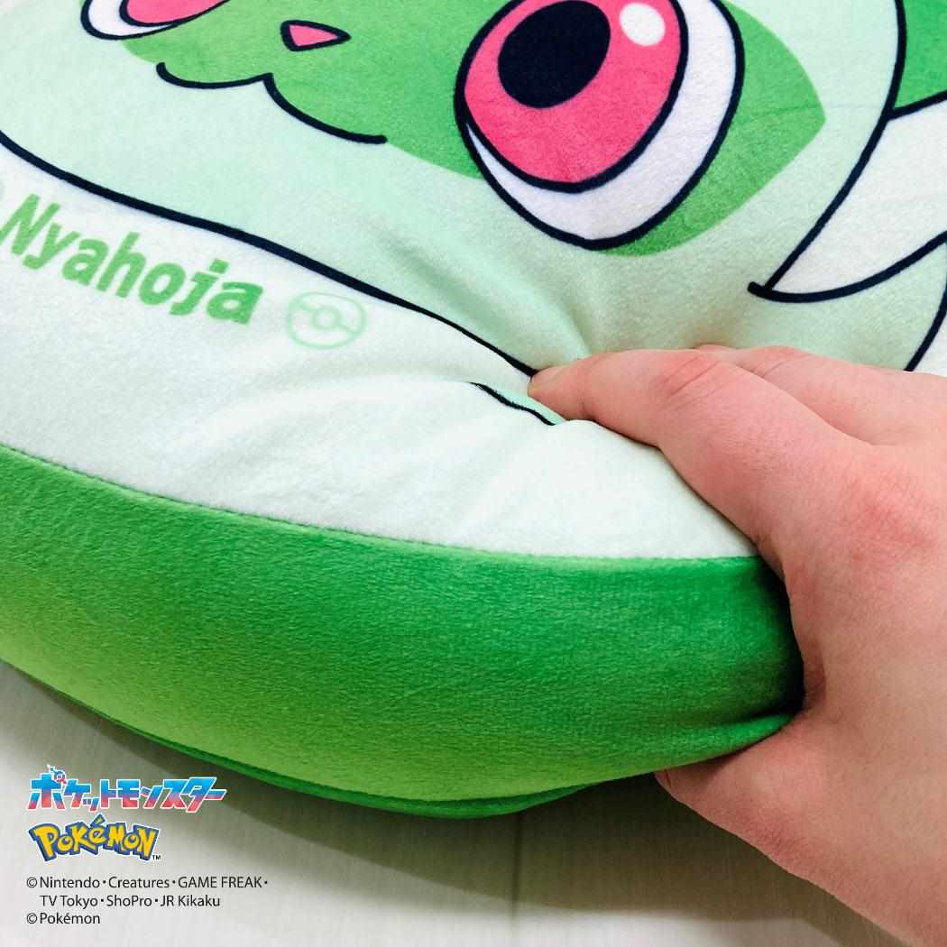 ポケットモンスター クッション もちもちフェイスクッション ニャオハ ポケモン モリシタ インテリア 先行販売商品 キャラクター グッズ