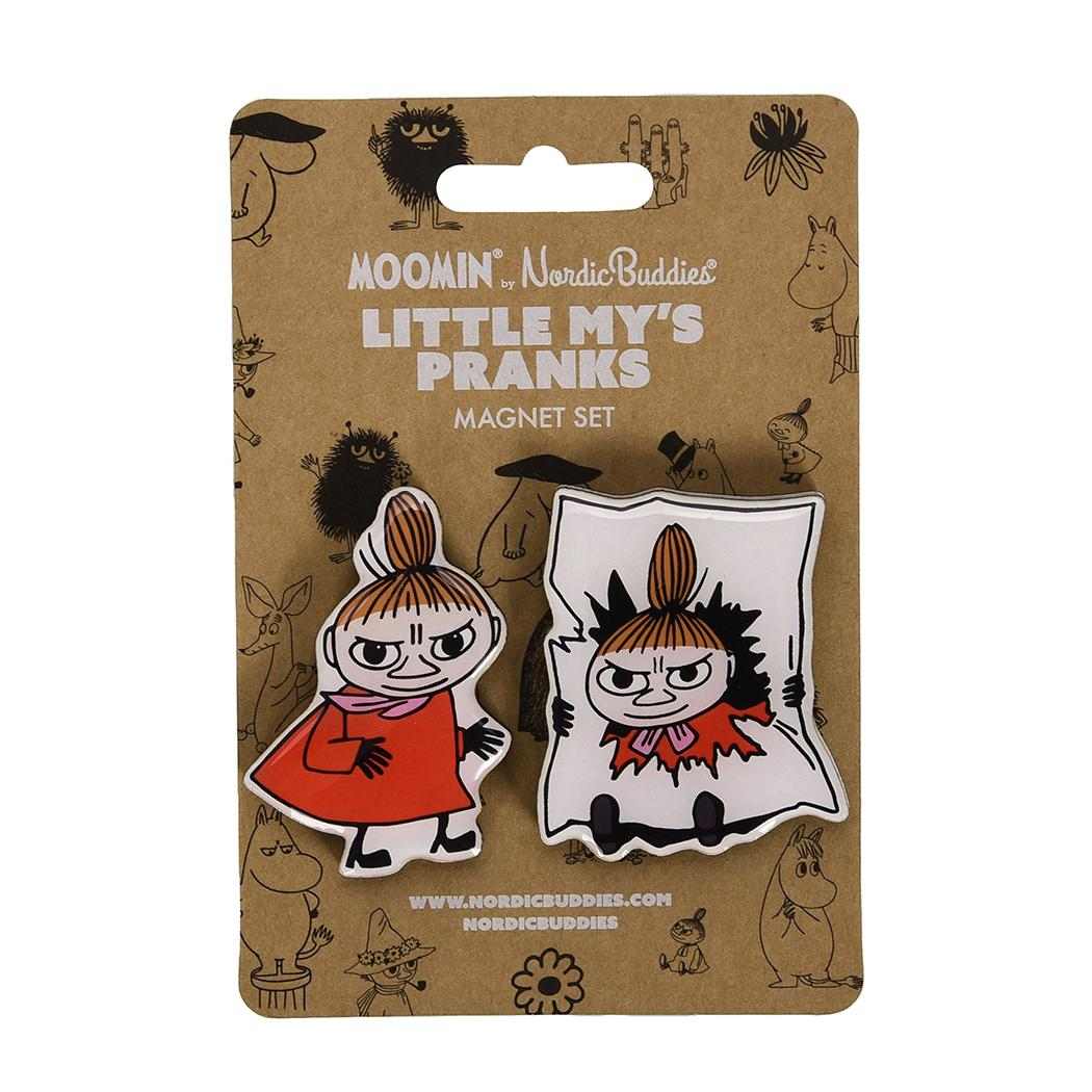 ムーミン 磁石 キャラクターマグネット 2個セット リトルミイ ごきげんななめ 北欧 ノルディックバディズジャパン
