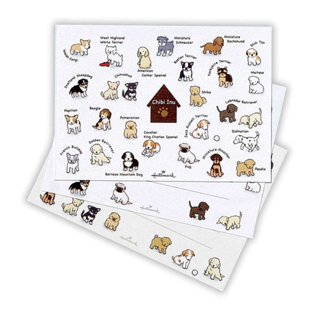 便箋 ひとことふたこと箋 ちび犬4 日本ホールマーク ミニ便せん メモ帳 グッズ メール便可 シネマコレクション