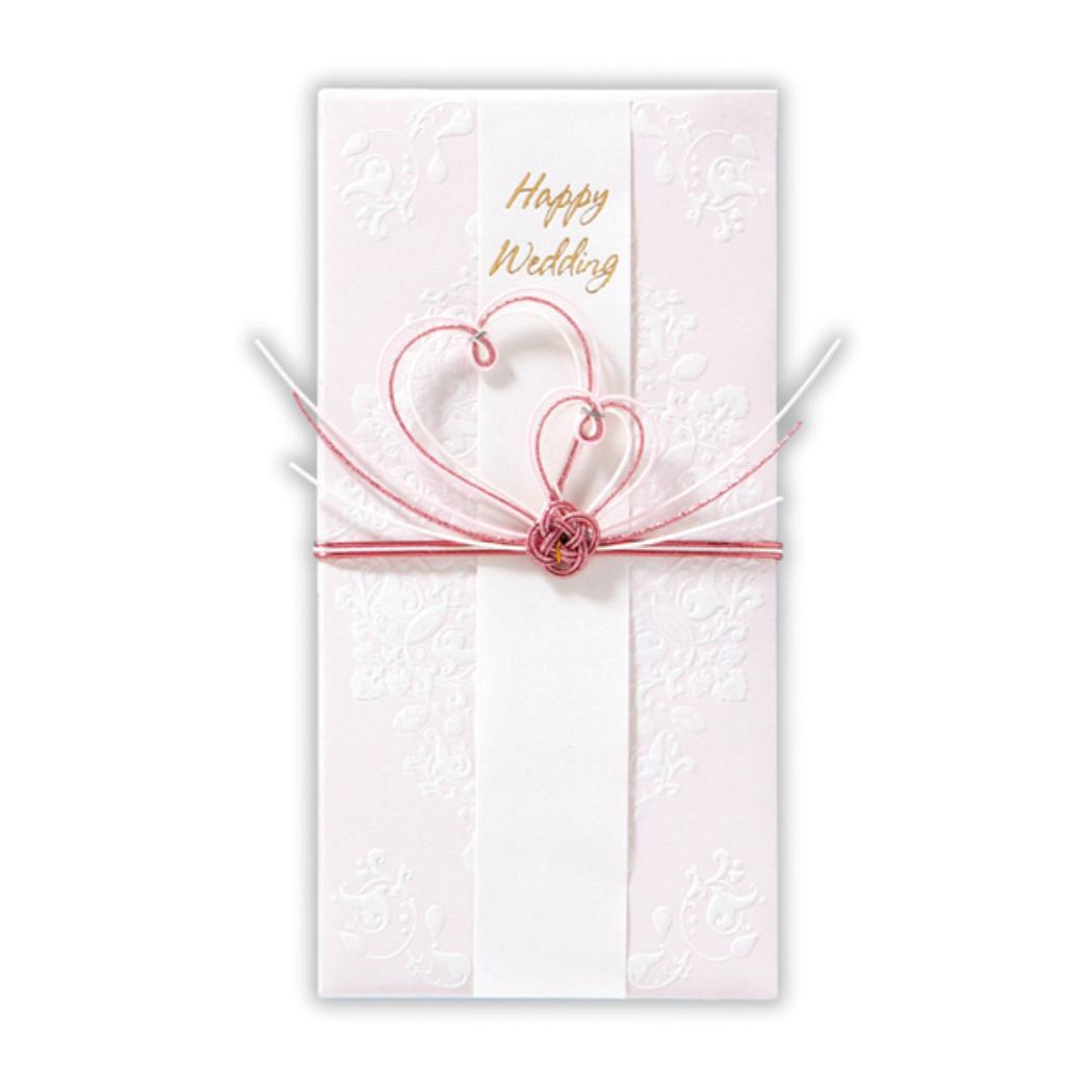 祝儀袋 御結婚御祝 たとう 寿スリムハートピンク3 日本ホールマーク 結婚祝い 結婚お祝い ご祝儀袋 短冊付き グッズ メール便可 シネマコレクション
