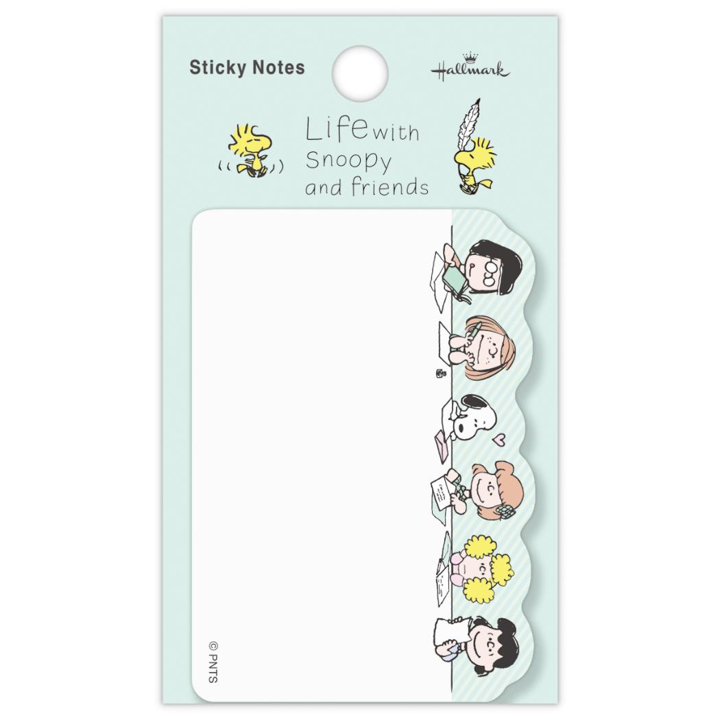 スヌーピー 付せん 付箋 SNLFグリーン Life with Snoopy and Friends ピーナッツ 日本ホールマーク 事務用品 キャラクター 伝言 グッズ メール便可 シネマコレクション