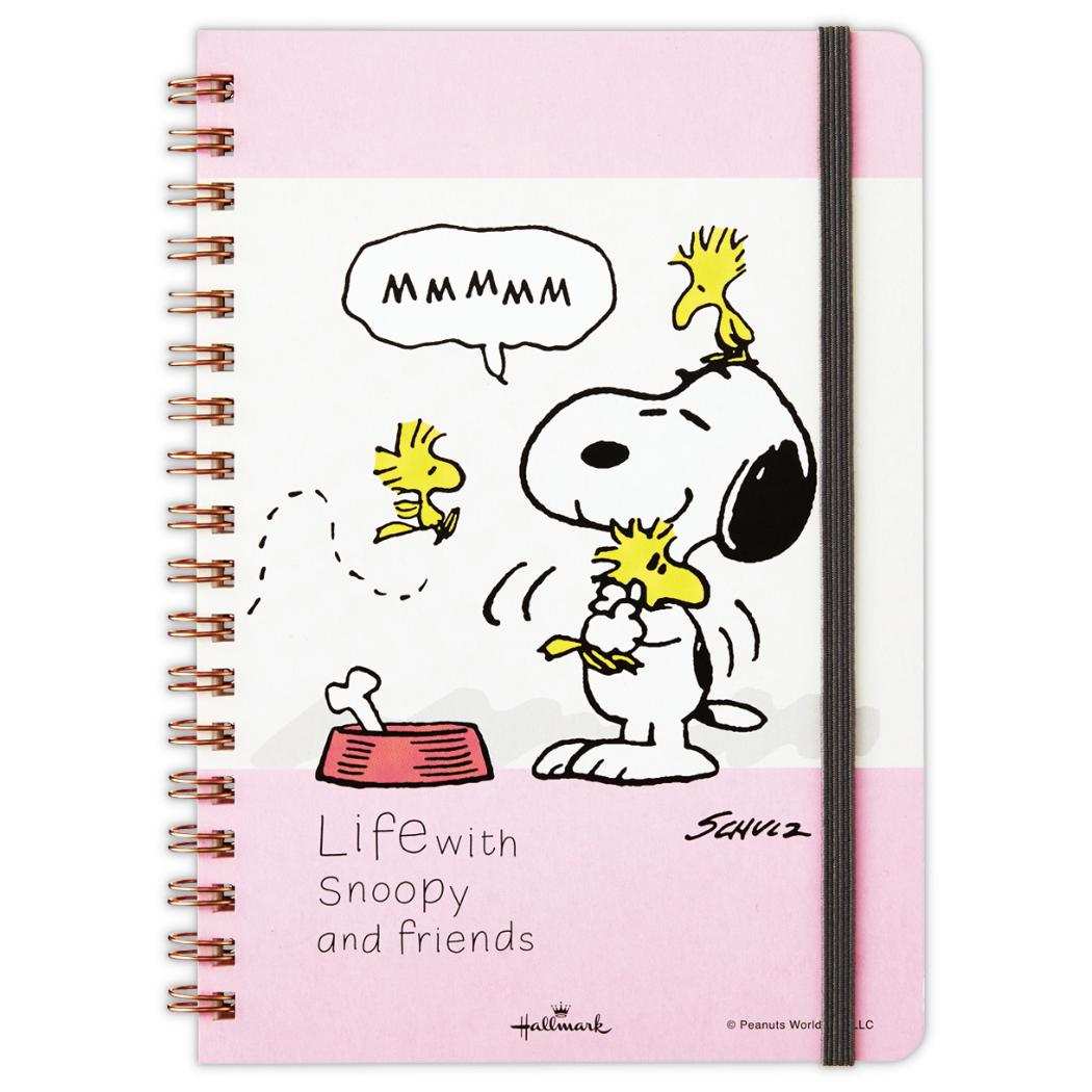 スヌーピー リングノート B6 サイズ SNLFピンク Life with Snoopy and Friends ピーナッツ 日本ホールマーク 新学期準備文具 キャラクター グッズ メール便可 シネマコレクション