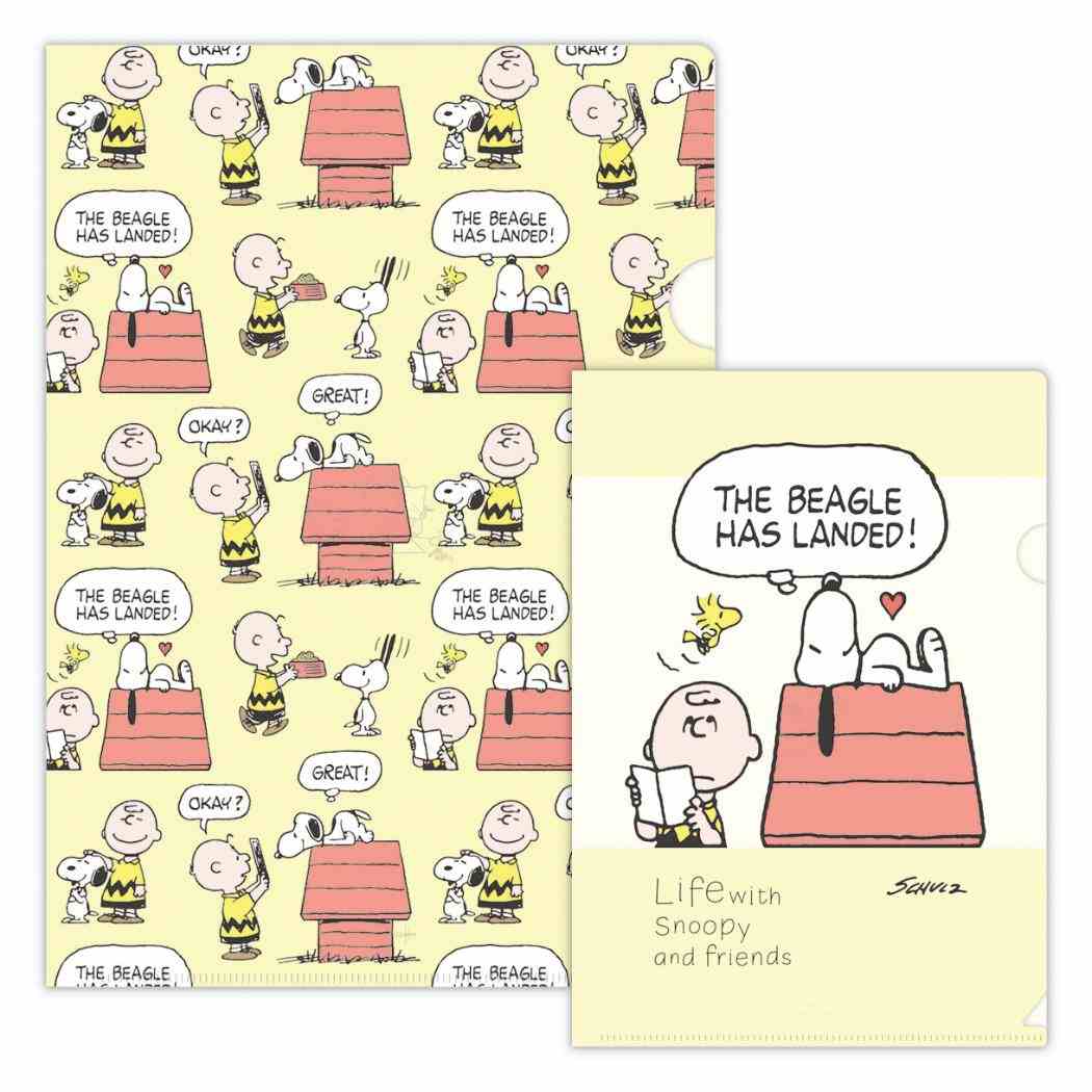 スヌーピー A4&A5 クリアファイル セット クリアフォルダ SNLFイエロー Life with Snoopy and Friends ピーナッツ 日本ホールマーク 新学期準備文具 キャラクター グッズ メール便可 シネマコレクション