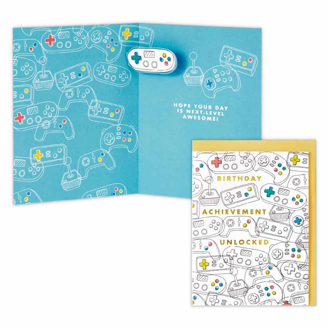 グリーティングカード 誕生お祝い 立体カード コントローラー 日本ホールマーク バースデーカード メッセージカード グッズ メール便可 シネマコレクション