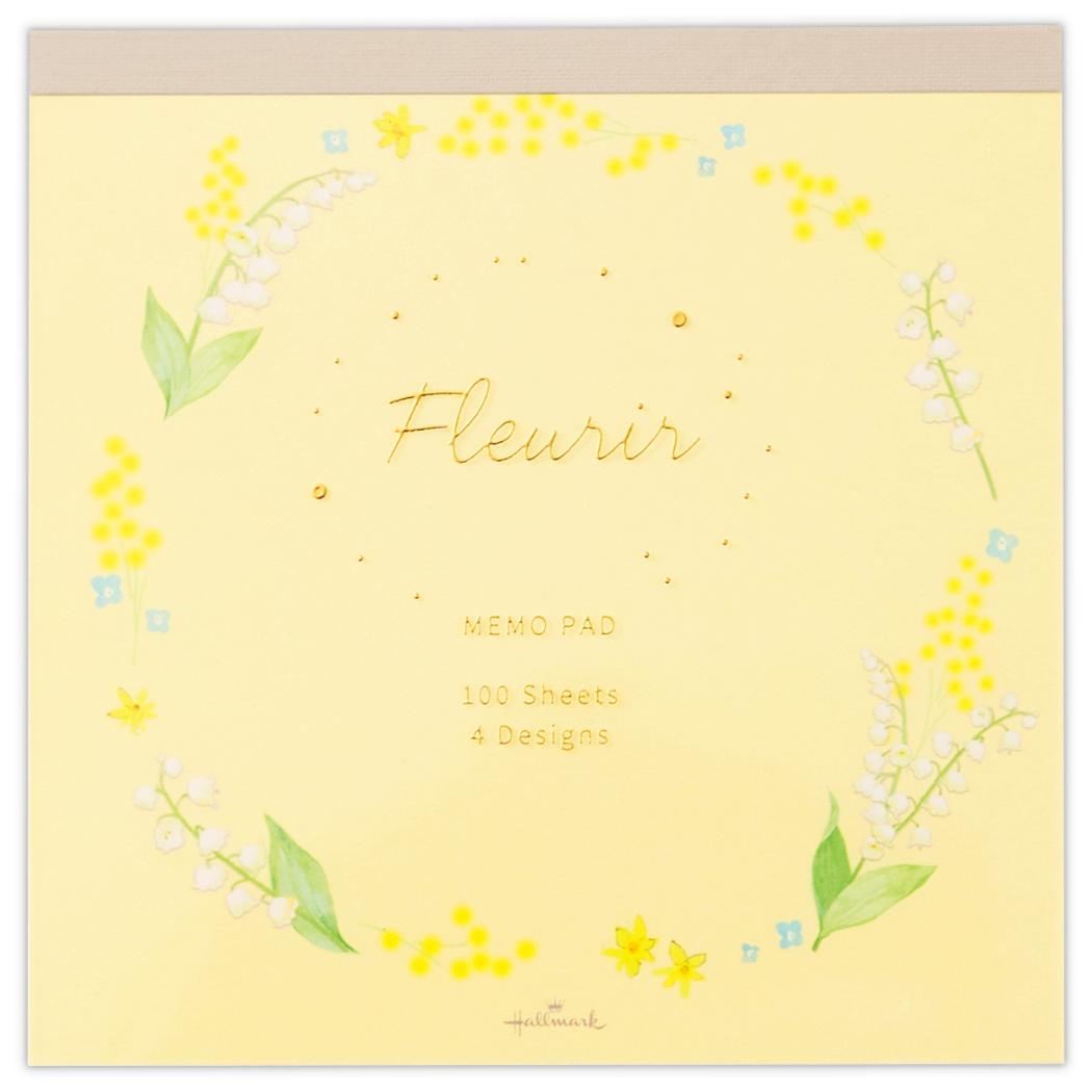 フルリール メモ帳 メモパッド FLスズラン 日本ホールマーク スクエアメモ メモ用紙 グッズ メール便可 シネマコレクション