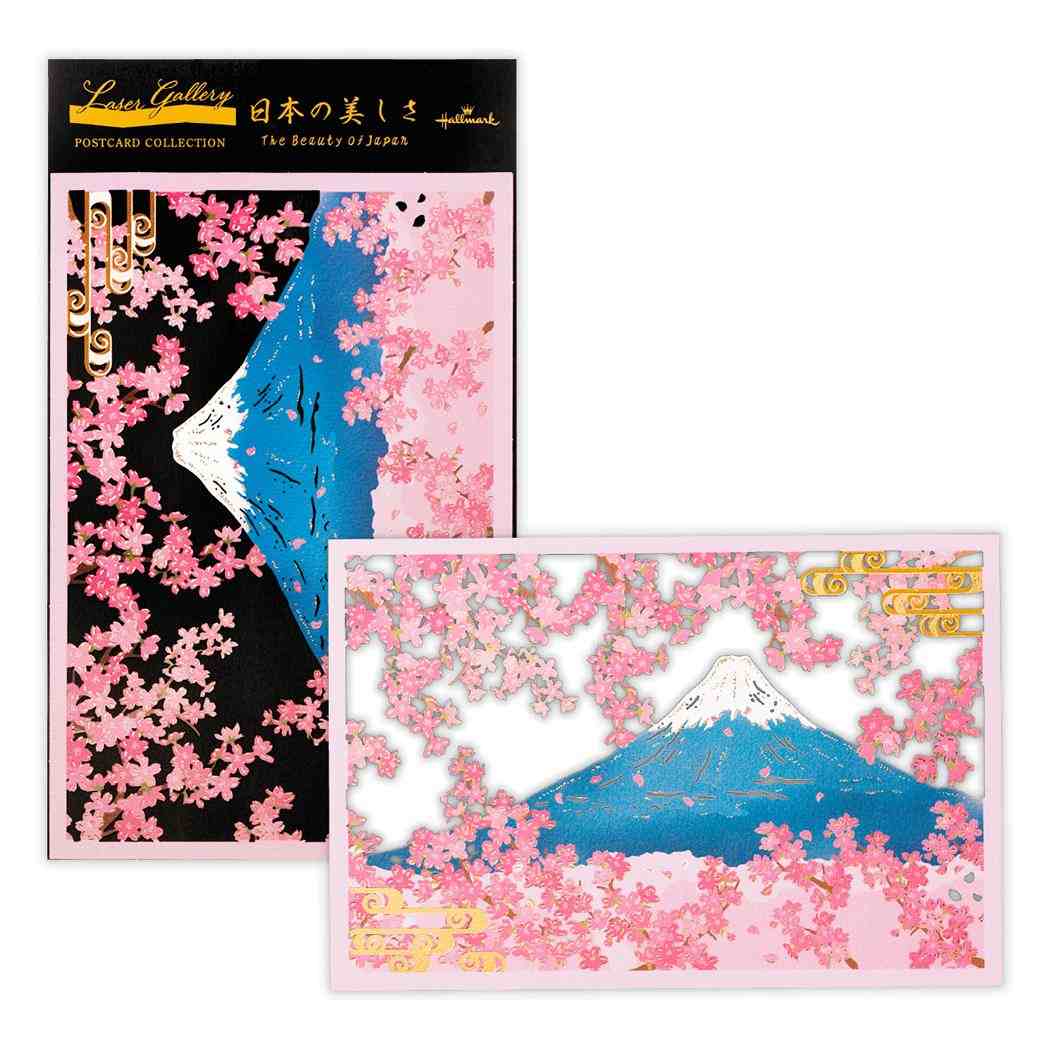 グリーティングカード ポストカード 1柄1枚入り 日本の美しさ 桜と富士 日本ホールマーク メッセージカード 和風カード グッズ メール便可 シネマコレクション