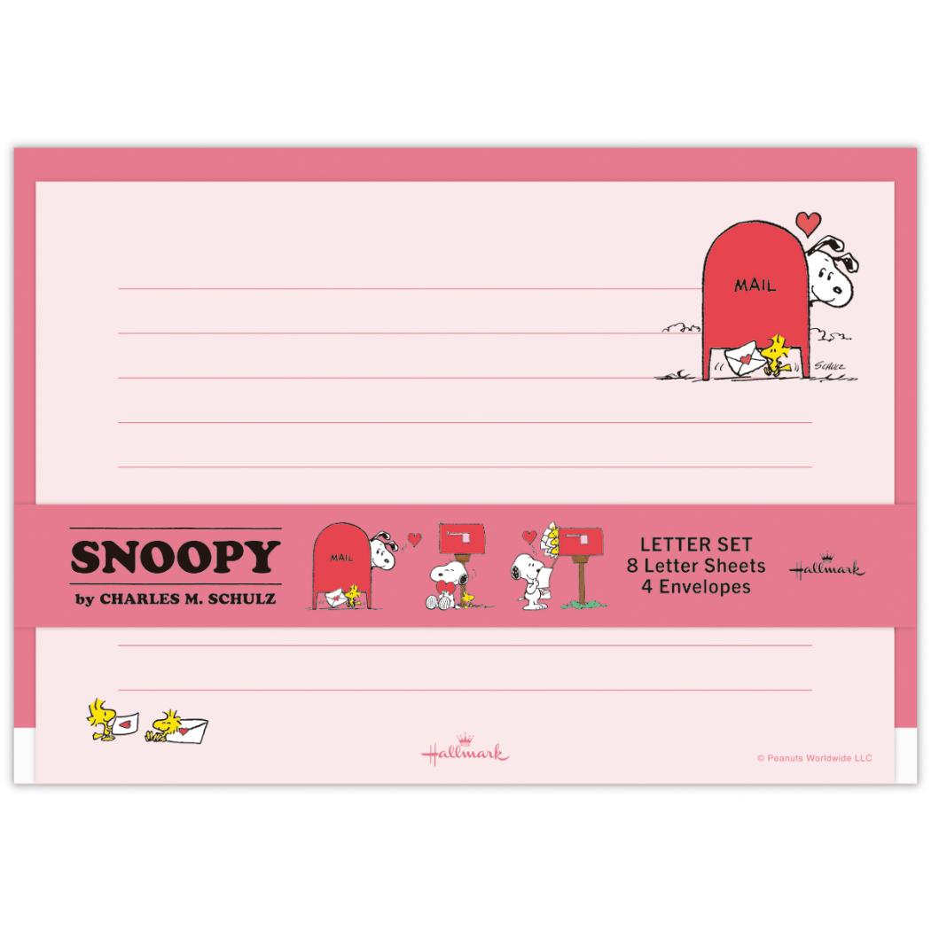 スヌーピー 手紙セット 便箋&封筒セット Happiness is Red POST ピーナッツ 日本ホールマーク かわいい キャラクター グッズ メール便可 シネマコレクション