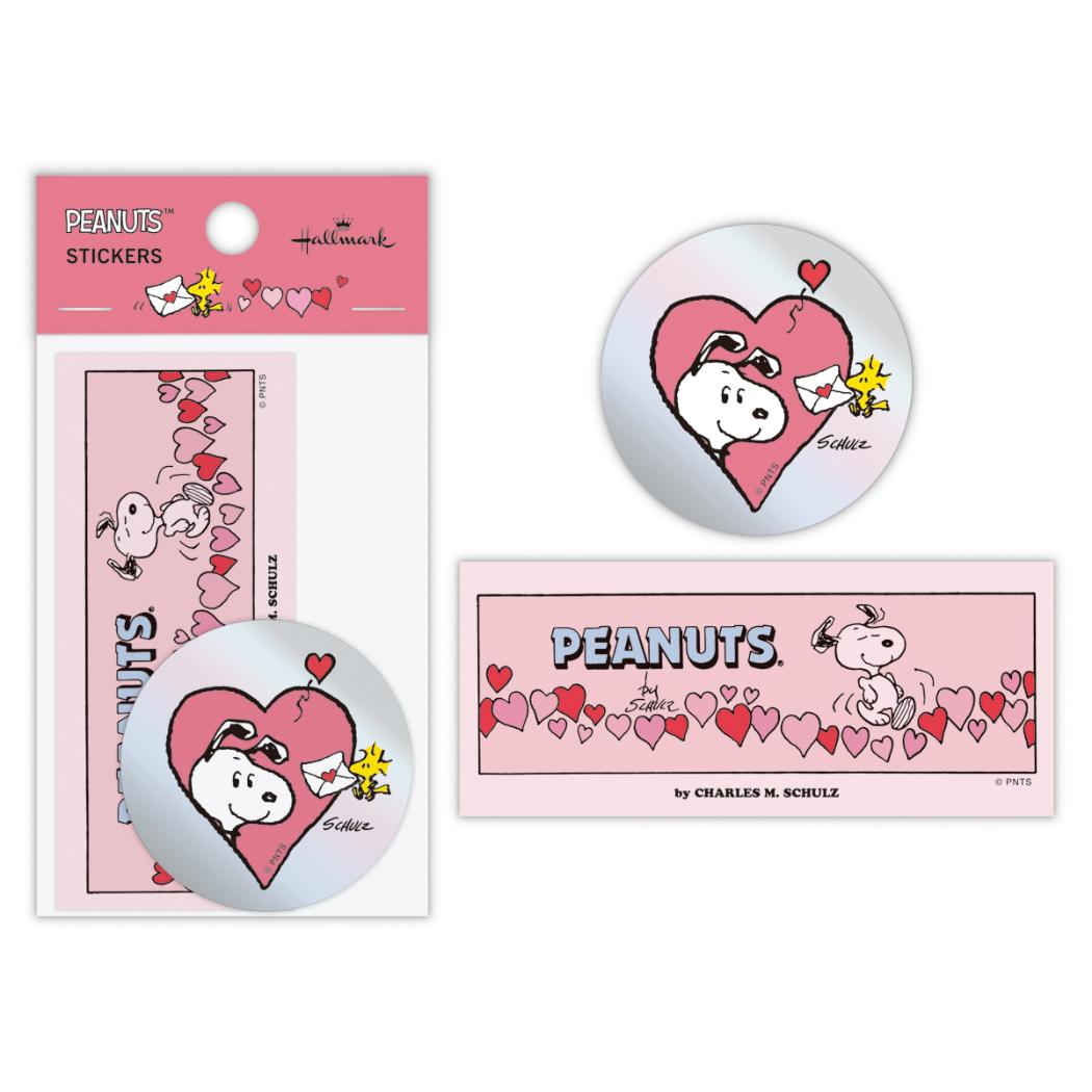 スヌーピー ステッカー キャラクター シール Happiness is Red POST ピーナッツ 日本ホールマーク デコレーション キャラクター グッズ メール便可 シネマコレクション