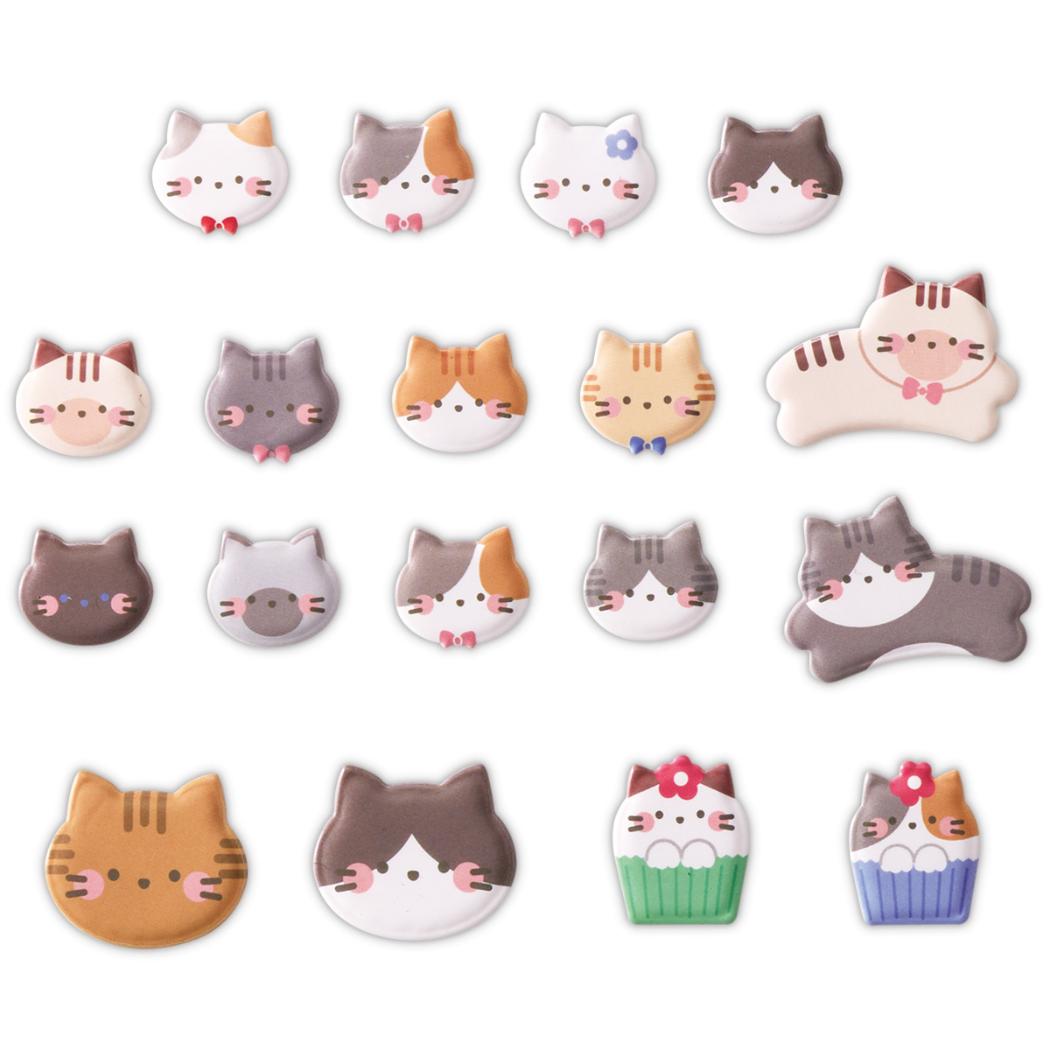 フレークシール シール ぷくぷくねこ 日本ホールマーク