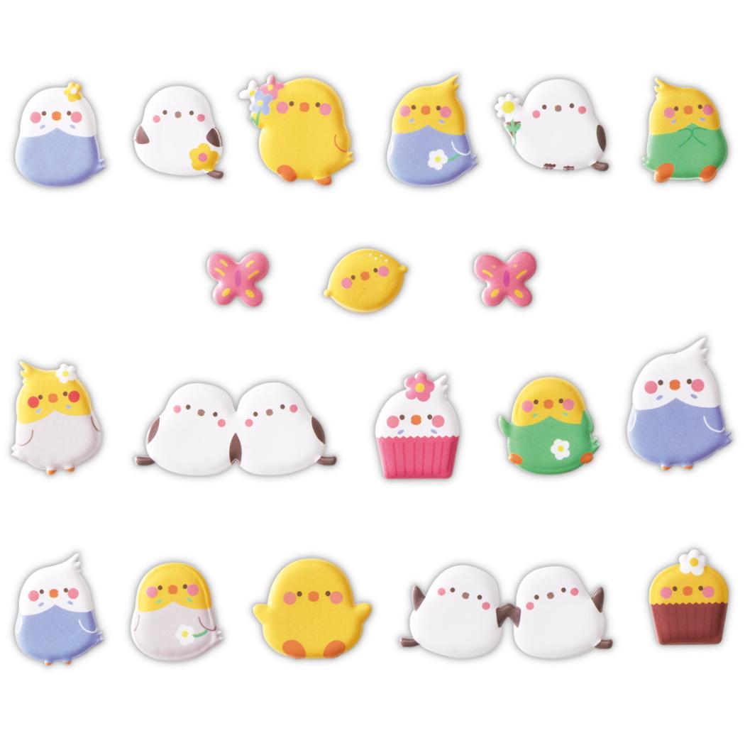 フレークシール シール ぷくぷくとり 日本ホールマーク