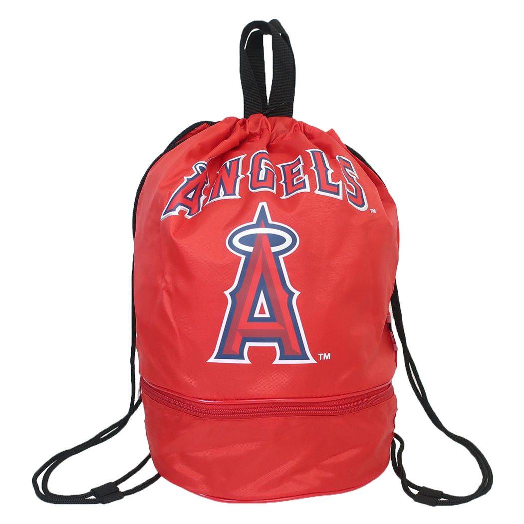 ロサンゼルス エンゼルス プールバッグ ボンサックビーチバッグ 2層 レッド MLB ニシオ 海プール サマーレジャー用品 男の子 グッズ メール便可 シネマコレクション