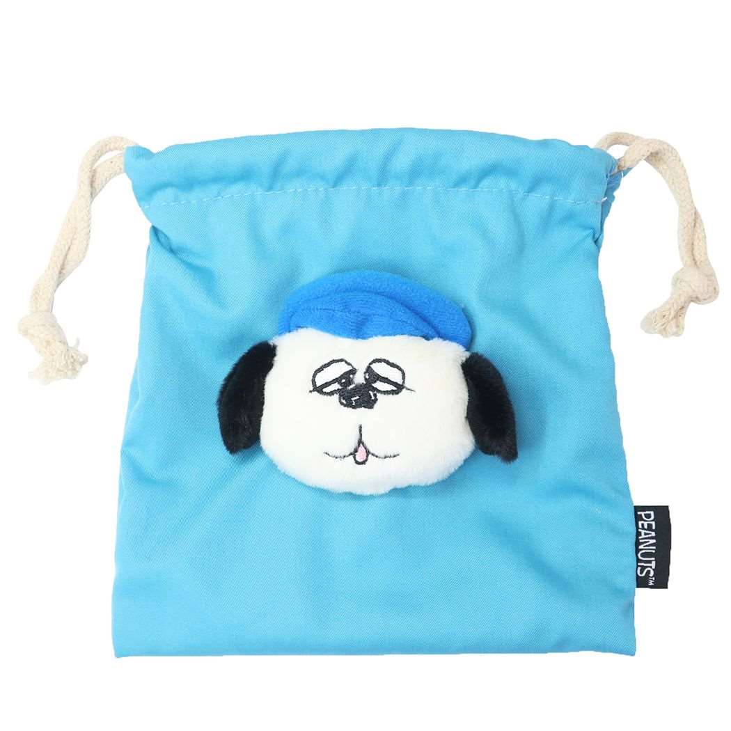 スヌーピー巾着袋ボアフェイスきんちゃくポーチオラフピーナッツナカジマ小物入れキャラクターグッズシネマコレクション