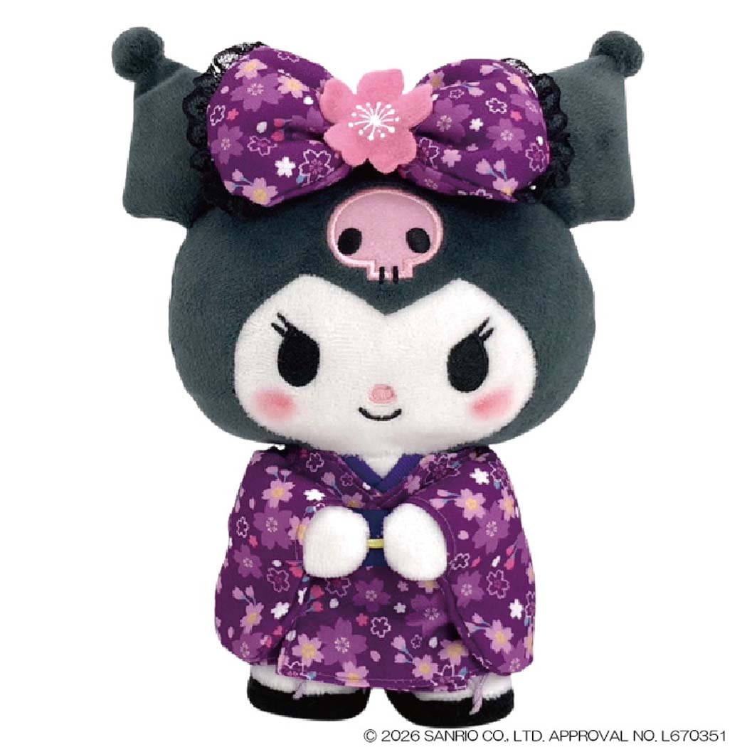 クロミ ぬいぐるみ プラッシュドール 桜着物 S サンリオ ナカジマ