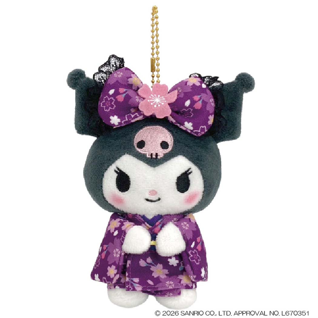 クロミマスコットボールチェーンマスコット桜着物サンリオナカジマかわいいキャラクターグッズシネマコレクション