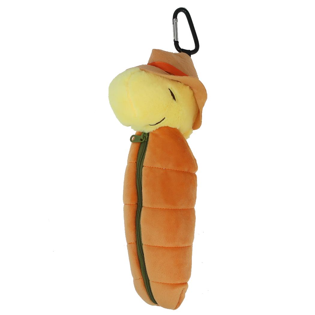 スヌーピー ペンケース ペンポーチ 寝袋 ウッドストック ピーナッツ ナカジマ ぬいぐるみペンケース 筆箱 新学期準備文具 キャラクター グッズ シネマコレクション