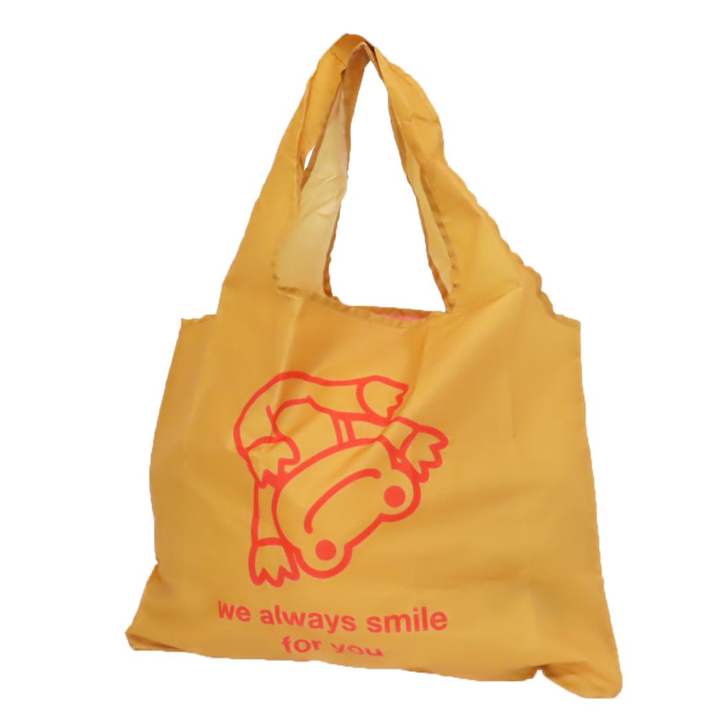 かえるのピクルス ショッピングバッグ エコバッグ always smile カラー ピクルス&ピエール ナカジマ 便利 ショッピングバッグ キャラクター グッズ メール便可 シネマコレクション