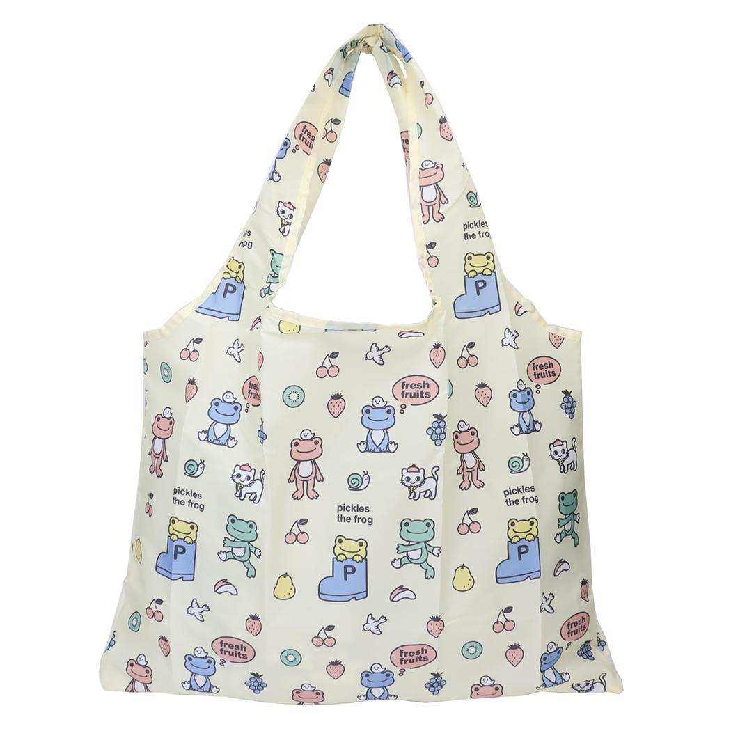 かえるのピクルス エコバッグ 折りたたみショッピングバッグ always fruits ナカジマ お買い物かばん コンパクト キャラクター グッズ メール便可 シネマコレクション