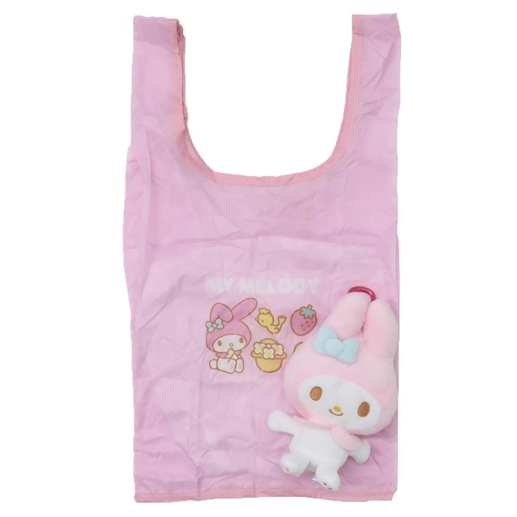 マイメロディ ショッピングバッグ ぬいぐるみエコバッグ スタンダード サンリオ ナカジマ お買い物かばん キャラクター グッズ シネマコレクション