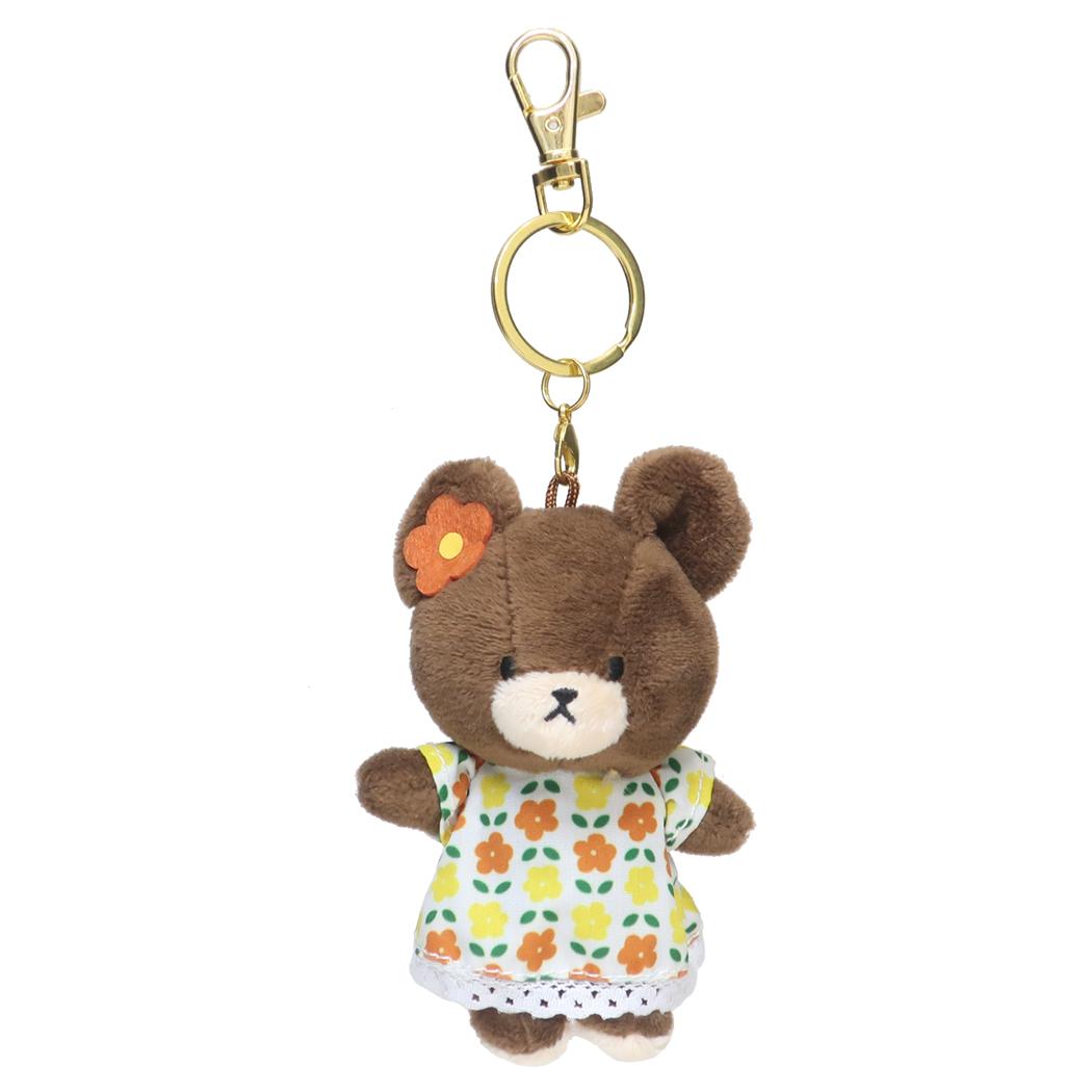 くまのがっこう マスコット チャームマスコット フラワー ナカジマ ミニぬいぐるみ 絵本キャラクター グッズ シネマコレクション