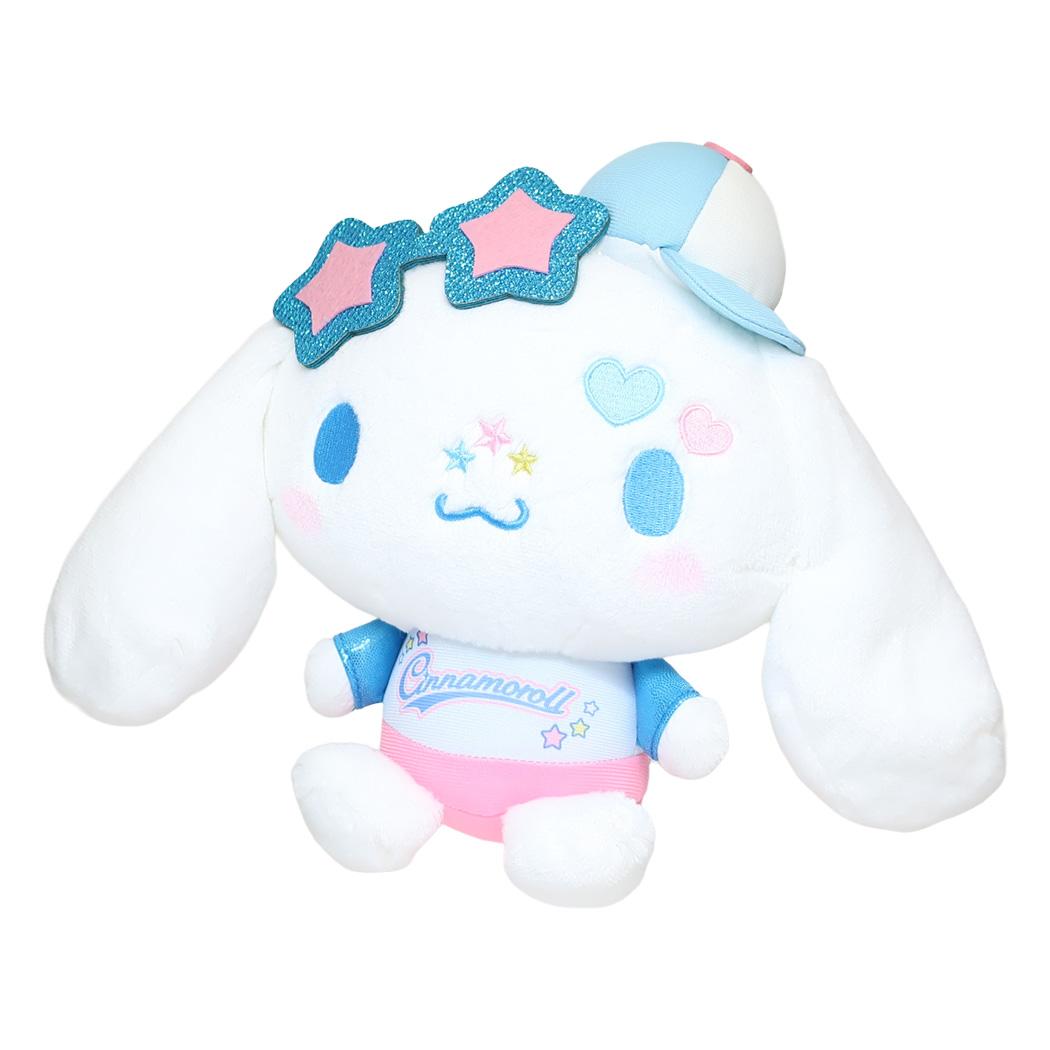 シナモロール ぬいぐるみ プラッシュドールS ビビッドキャップY2K サンリオ ナカジマ ギフト雑貨 キャラクター グッズ シネマコレクション