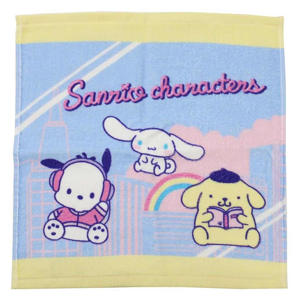 サンリオキャラクターズ ハンドタオル プリントウォッシュタオル シティポップ サンリオ 野村タオル 汗拭きタオル キャラクター グッズ メール便可 シネマコレクション