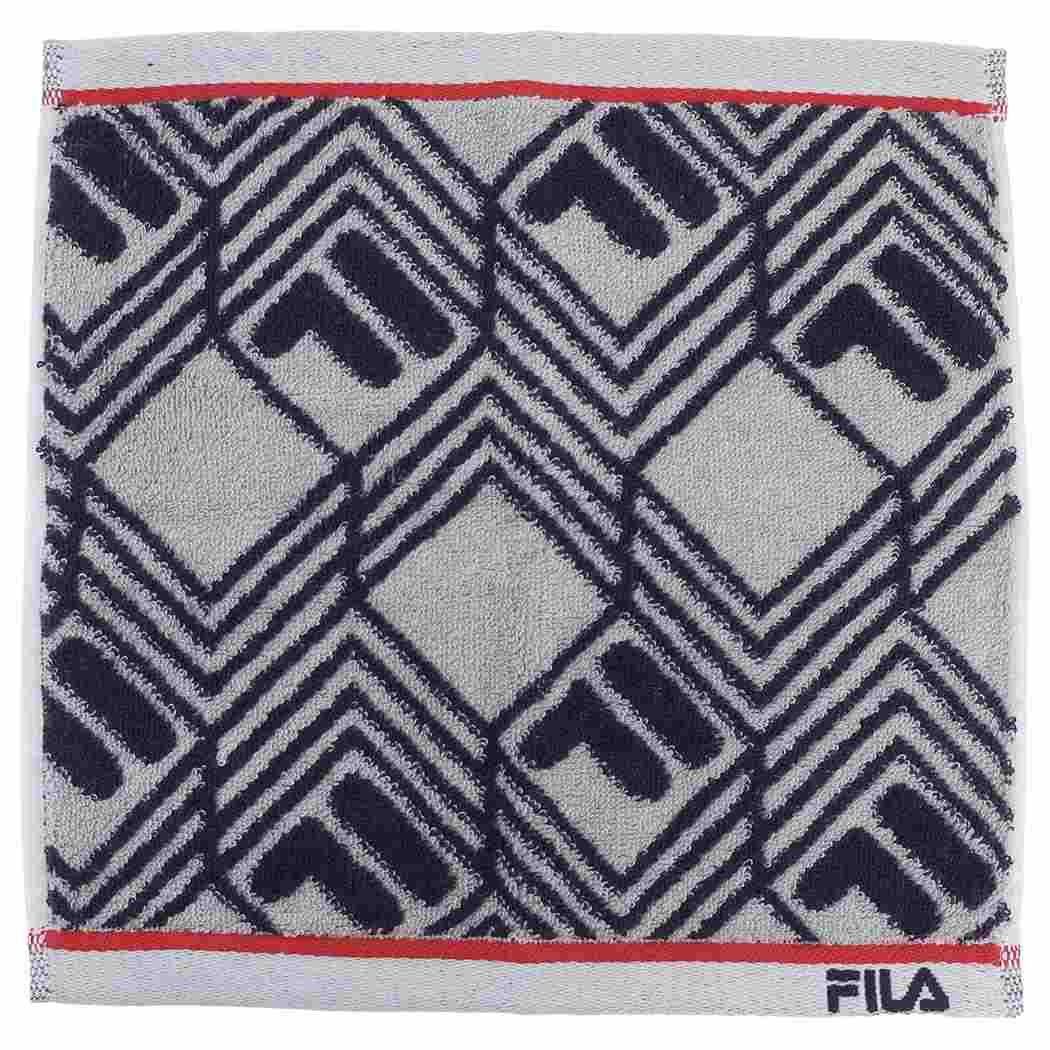 フィラ ミニタオル タオルチーフ GY FILA 日繊 抗菌防臭 スポーツブランド グッズ メール便可 シネマコレクション