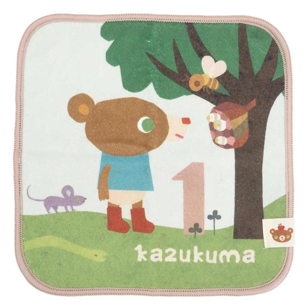 かずくま ミニタオル マイクロファイバーハンカチ かずくま日記1 日繊 汗拭きタオル 絵本キャラクター グッズ メール便可 シネマコレクション
