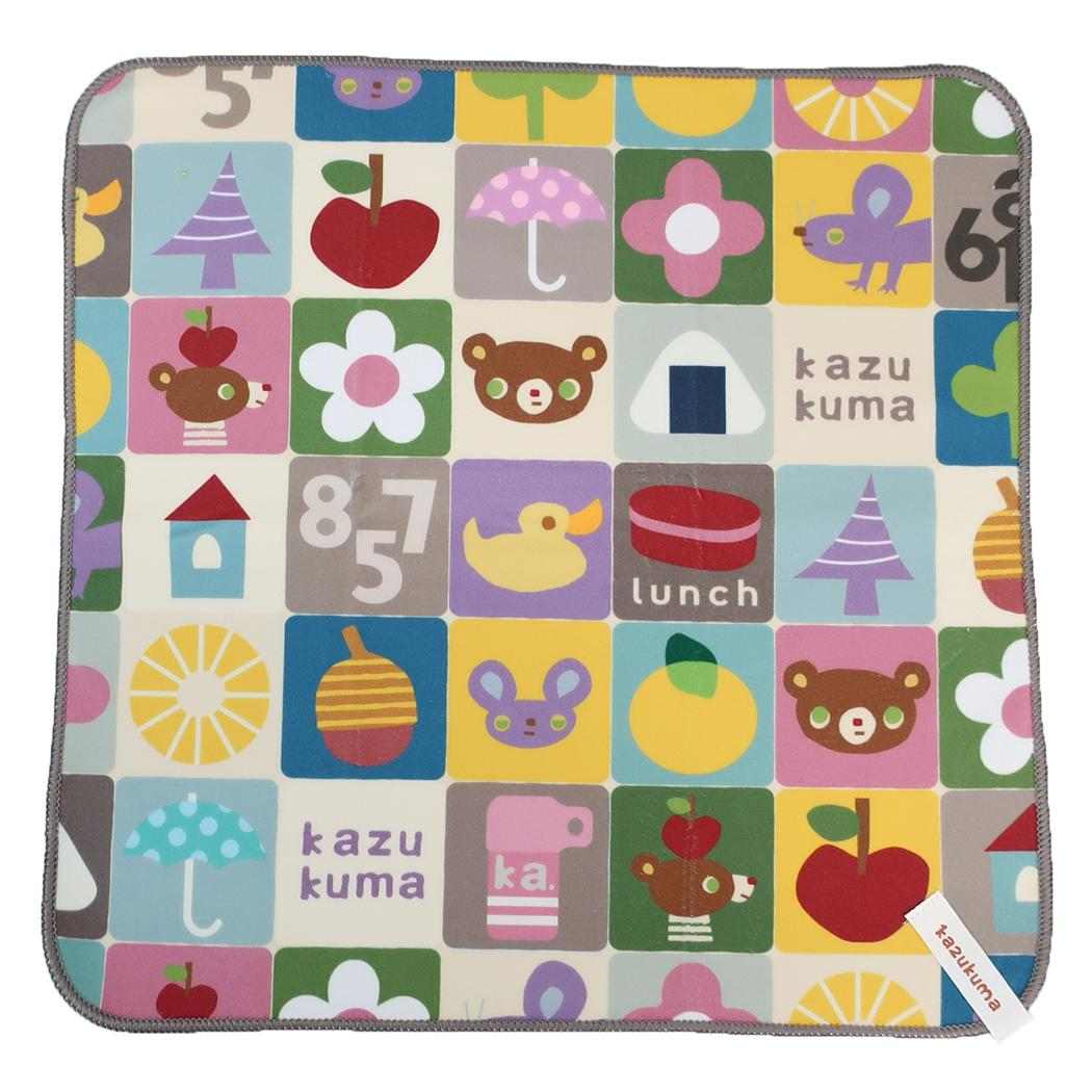 かずくま マイクロファイバータオル ピタコくっつくタオル チアフル kazukuma 日繊 お弁当包み 絵本キャラクター グッズ メール便可 シネマコレクション