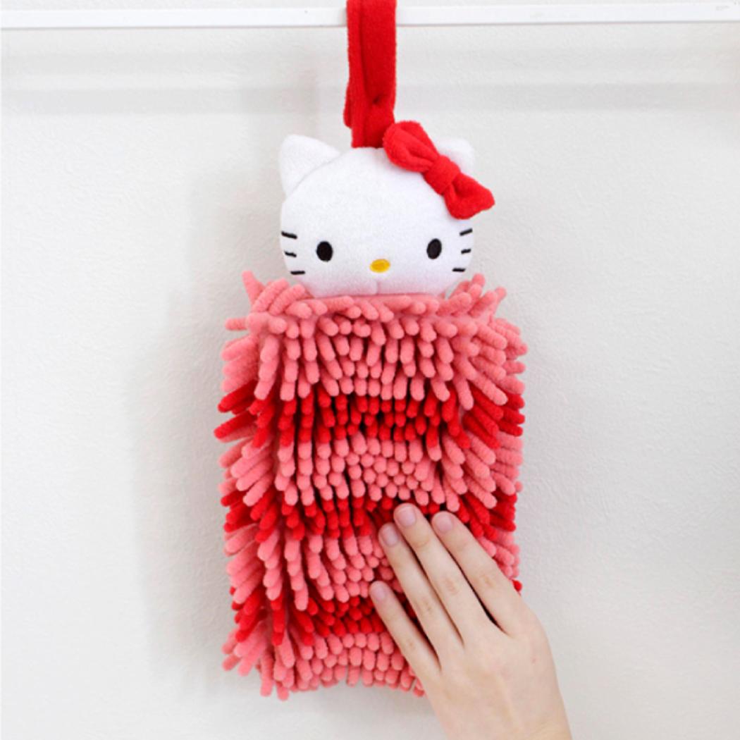 サンリオキャラクターズ 吊り下げタオル お手拭き モールタオル ハローキティ Sanrio オカ