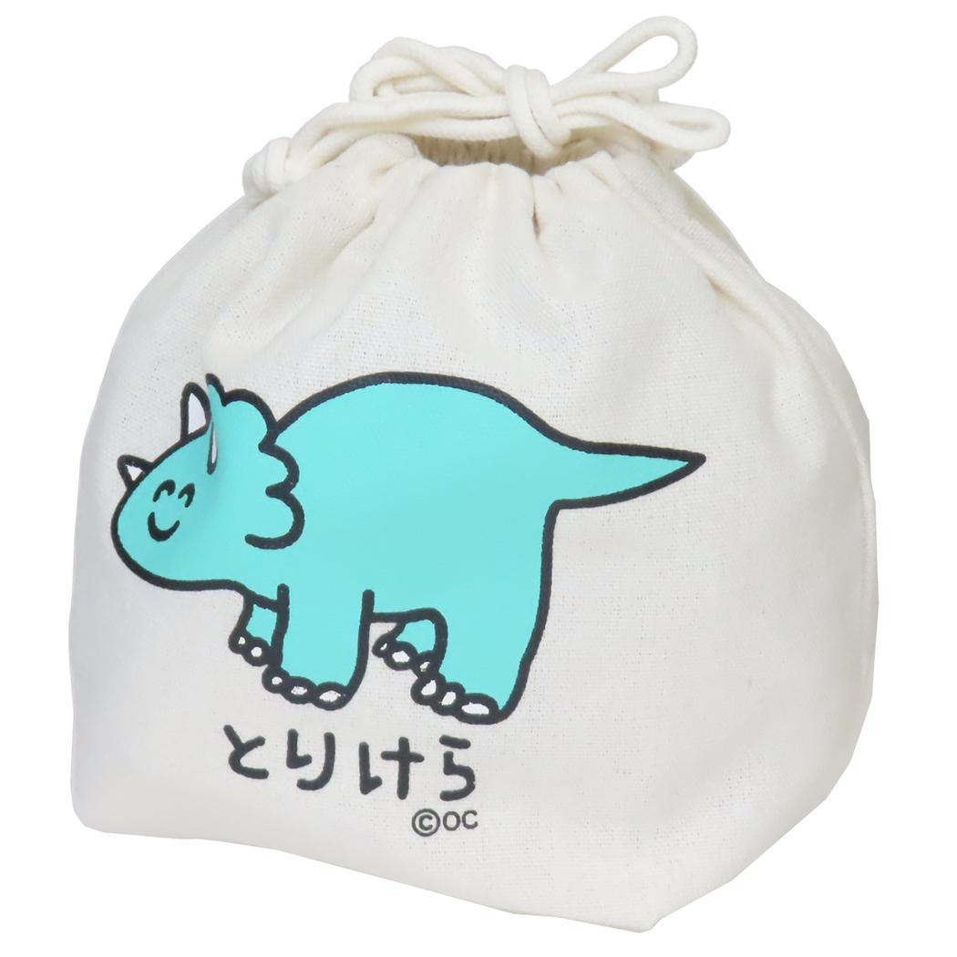 おえかきさん 巾着袋 マチ付ききんちゃくポーチ とりけらさん オクタニ 新学期準備雑貨 小物入れ おもしろ雑貨 グッズ メール便可 シネマコレクション