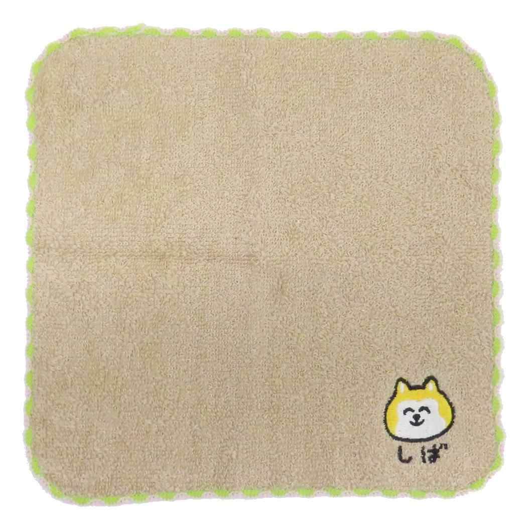 おえかきさん ミニタオル ワンポイント刺繍ハンカチタオル しばいぬさん オクタニ 汗拭きタオル キャラクター グッズ メール便可 シネマコレクション