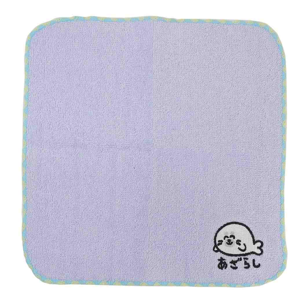 おえかきさんミニタオルMINITOWELハンカチタオルあざらしさんオクタニおもしろ雑貨汗拭きタオルグッズメール便可シネマコレクション