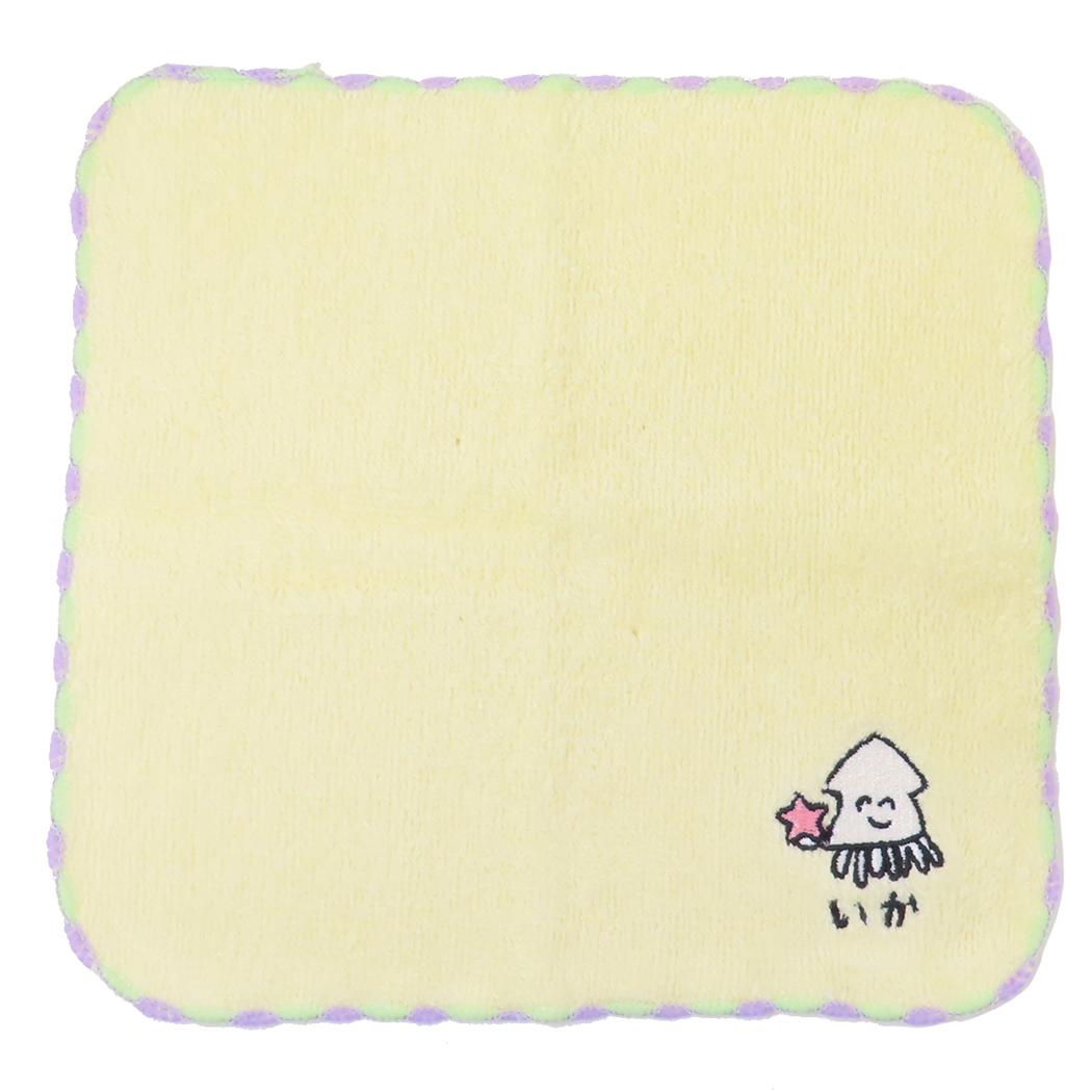おえかきさん ミニタオル ワンポイント刺繍ハンカチタオル いかさん オクタニ おもしろ雑貨 汗拭きタオル グッズ メール便可 シネマコレクション