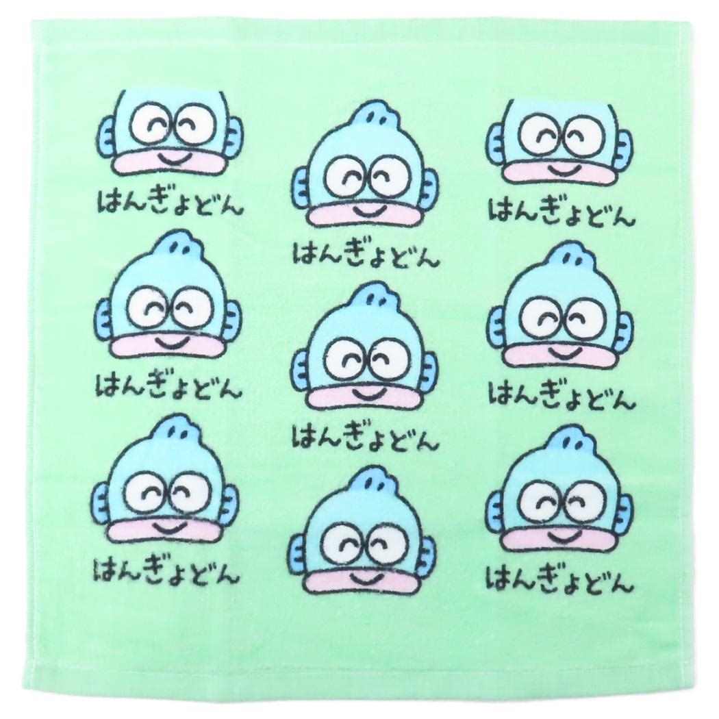 ハンギョドン ハンドタオル ウォッシュタオル はんぎょどん サンリオ オクタニ かわいい キャラクター グッズ メール便可 シネマコレクション