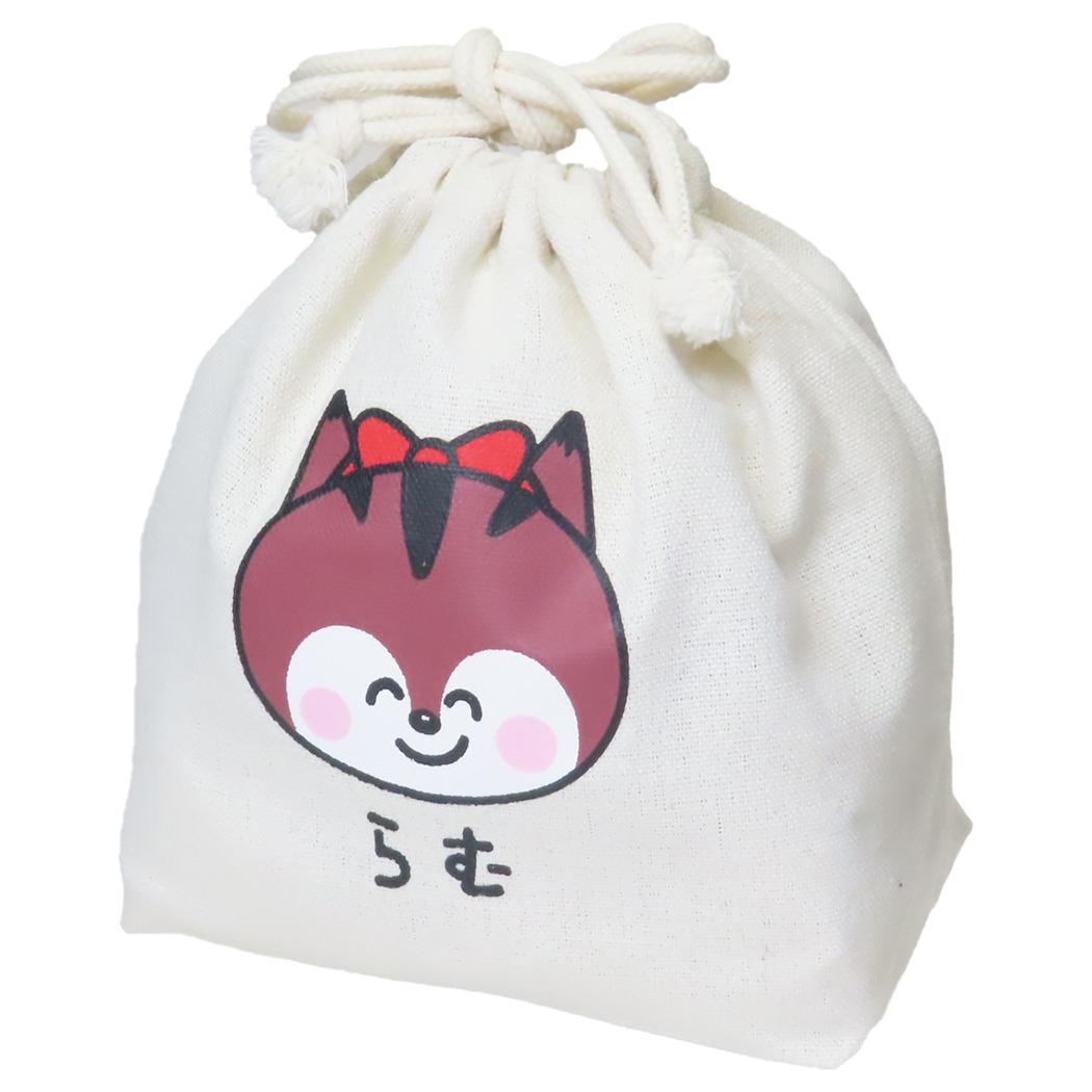 クッピーラムネxおえかきさん 巾着袋 きんちゃくポーチ らむさん オクタニ 小物入れ かわいい グッズ メール便可 シネマコレクション