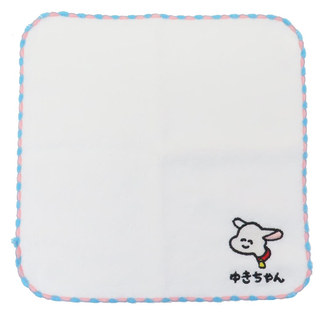 アルプスの少女ハイジxおえかきさん ミニタオル MINI TOWEL ワンポイント刺繍ハンカチタオル ゆきちゃんさん オクタニ 汗拭きタオル キャラクター グッズ メール便可 シネマコレクション