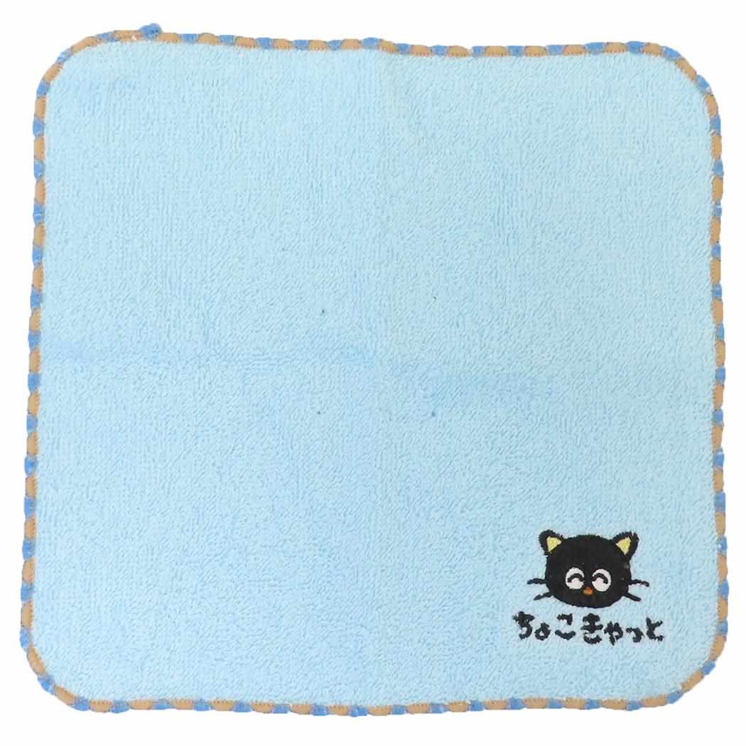 チョコキャット ミニタオル ワンポイント刺繍ハンカチタオル ちょこきゃっと サンリオ オクタニ 汗拭きタオル キャラクター グッズ メール便可 シネマコレクション