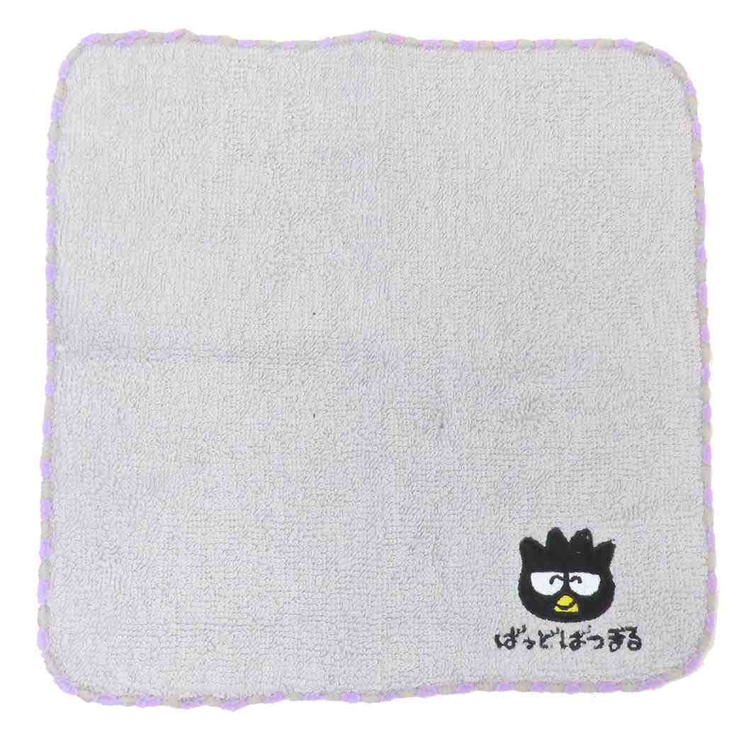 バッドばつ丸 ミニタオル ワンポイント刺繍ハンカチタオル ばっどばつまる サンリオ オクタニ 汗拭きタオル キャラクター グッズ メール便可 シネマコレクション